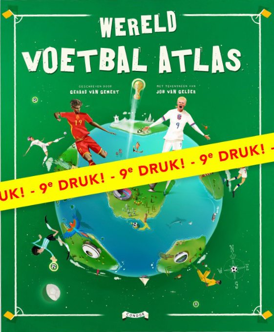 De Wereld Voetbal Atlas (9de editie) combineert voetbal met topografie en geschiedenis in een prachtig geïllustreerd boek voor kinderen. Met meer dan 30 landkaarten en bijbehorende verhalen leren jonge voetbalfans spelenderwijs over de wereld. Deze editie is volledig geactualiseerd met nieuwe spelers zoals Lamine Yamal, Florian Wirtz, Harry Kane en Erling Haaland. Een luxe gebonden uitgave met honderden details, gemaakt om keer op keer te bekijken.