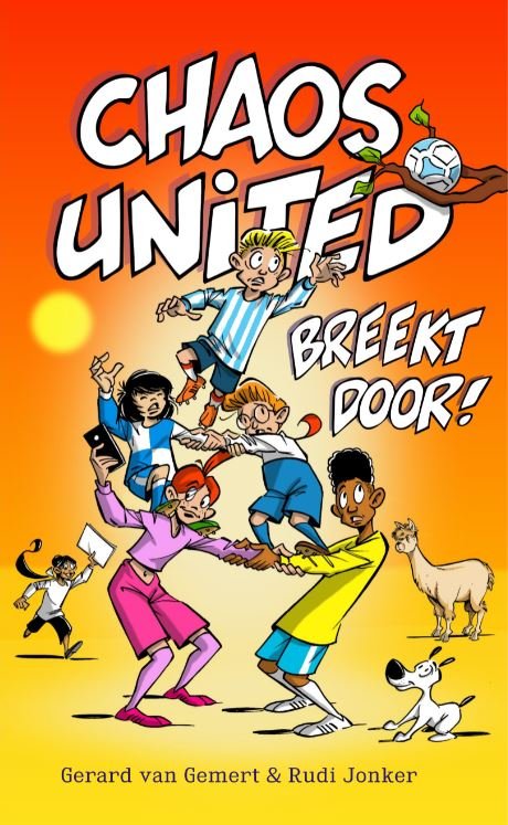 Ontdek het avontuur van Chaos United in "Chaos United breekt door"!In dit hilarische sportgerichte kinderboek volgt je Milan en zijn voetbalteam op hun spannende reis naar de top. Met een mengeling van humor, spanning en authentieke personages wordt het verhaal van Chaos United tot een must-lezen voor tieners en young adults.Als lid van het team, leer jij samen met Milan en zijn vrienden de waarde van vriendschap, doorzettingsvermogen en teamgeest kennen. Deze levenslessen worden op een manier onderwezen die jezelf zal doen denken aan je eigen sportervaringen of de teamsporten die je beoefent.In "Chaos United breekt door" zul je aangenaam gestimuleerd worden om zelf ook te gaan sporten en om meer te leren van deze fascinerende wereld. Gerard van Gemert brengt zijn ervaring als professionele sportjournalist naar voren in dit boek, waardoor het een unieke leeservaring wordt.Of je nu een voetballiefhebber bent of gewoon een fan van spannende verhalen over sportteams, "Chaos United breekt door" is een aanrader voor iedere tiener en young adult. Lees dit boek om te ontdekken wat het betekent om deel uit te maken van een team dat samen wil winnen!